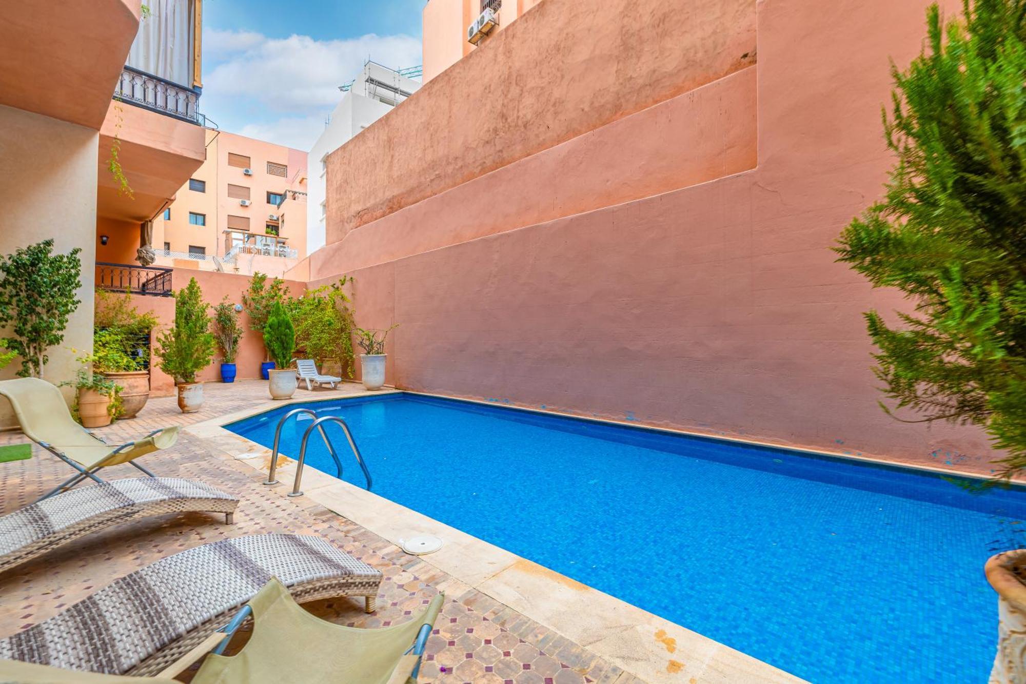 Oasis - Appartement Authentique A Gueliz Marrakesz Zewnętrze zdjęcie